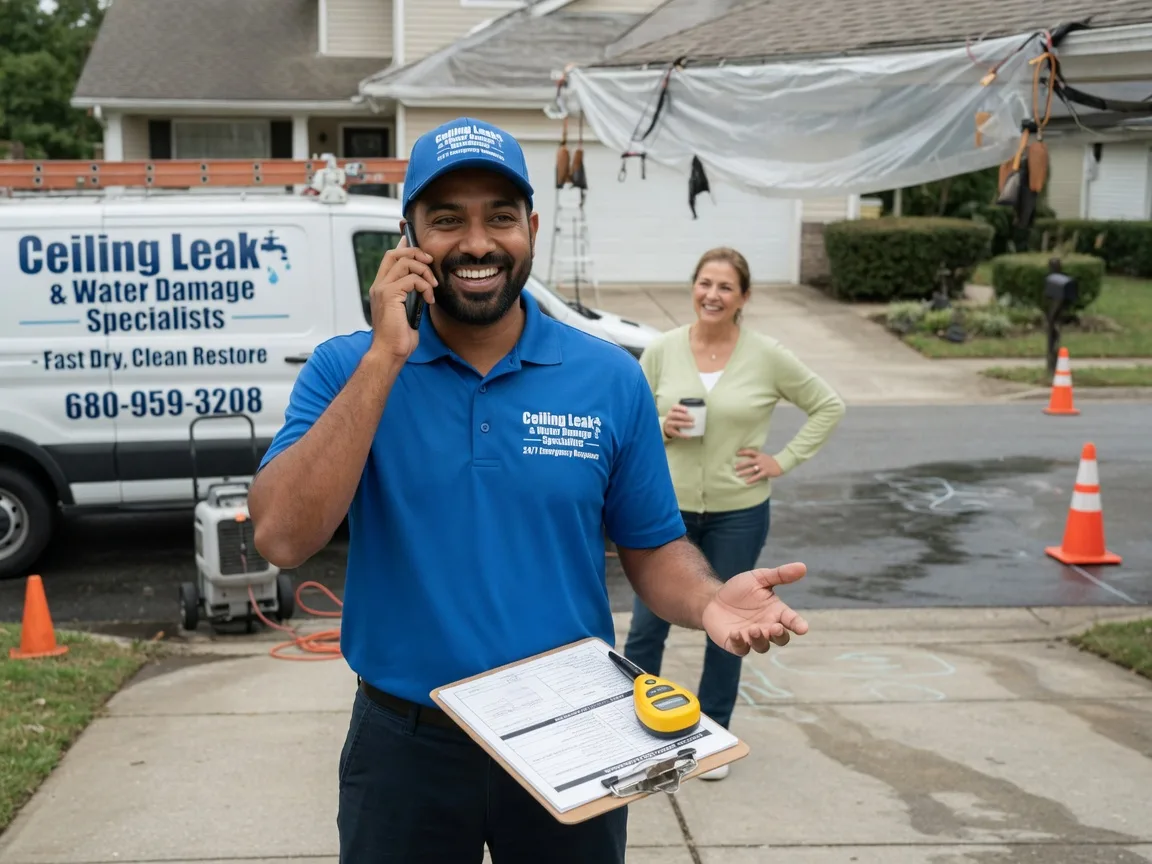 Ceiling Leak Cleanup Moffit, ND FAQs